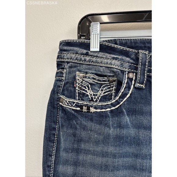 Vigoss Blue Vigoss Heritage Fit Capri Jeans -‎ Size S7/8 L 25 - Picture 2 of 10